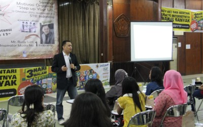 Seminar “STEP UP YOUR LIFE” di STIE Indonesia